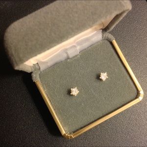Cubic Zirconia Star Post Earrings - NWOT